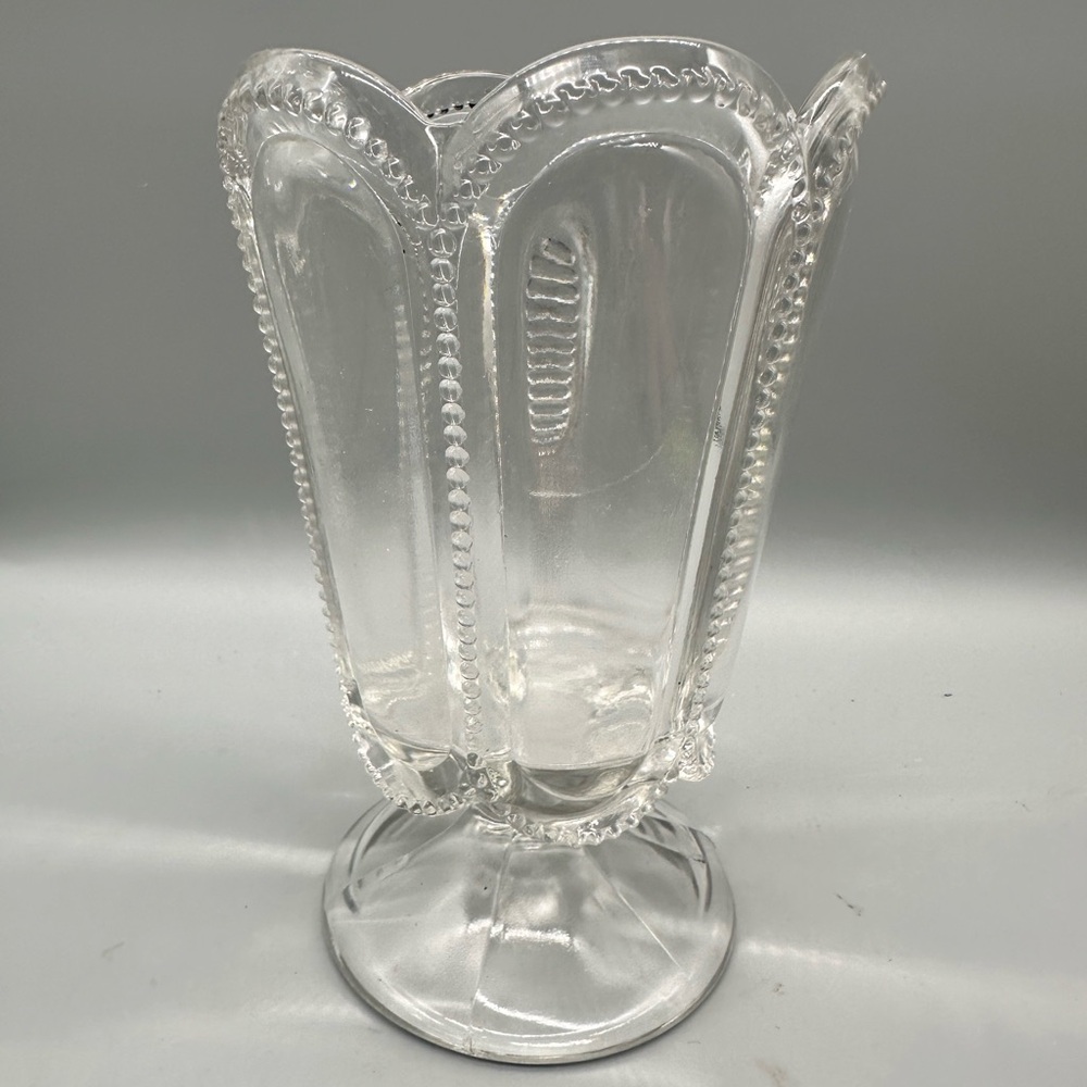 Antique Victorian Accent Vase with Scalloped Edge